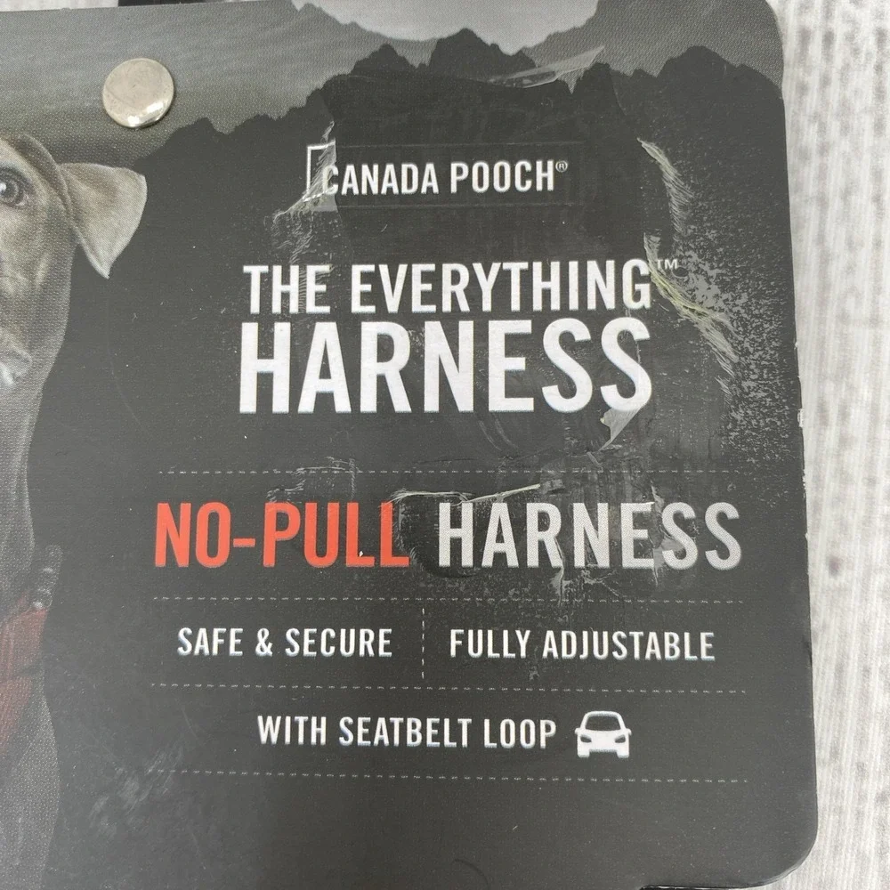 Canada Pooch Everything Harness SMALL Black Pink Plaid No Pull Water Resistant